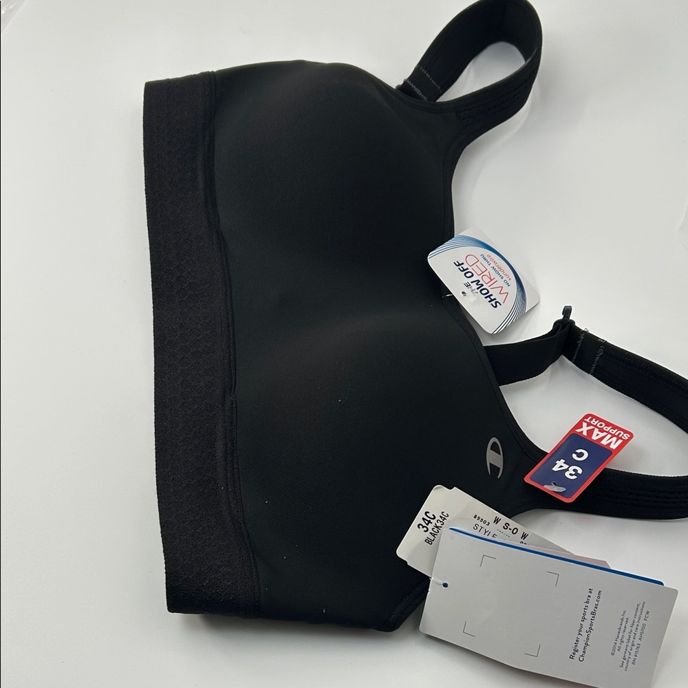 Seamless Black Comfort Bra - Picture 12 of 16